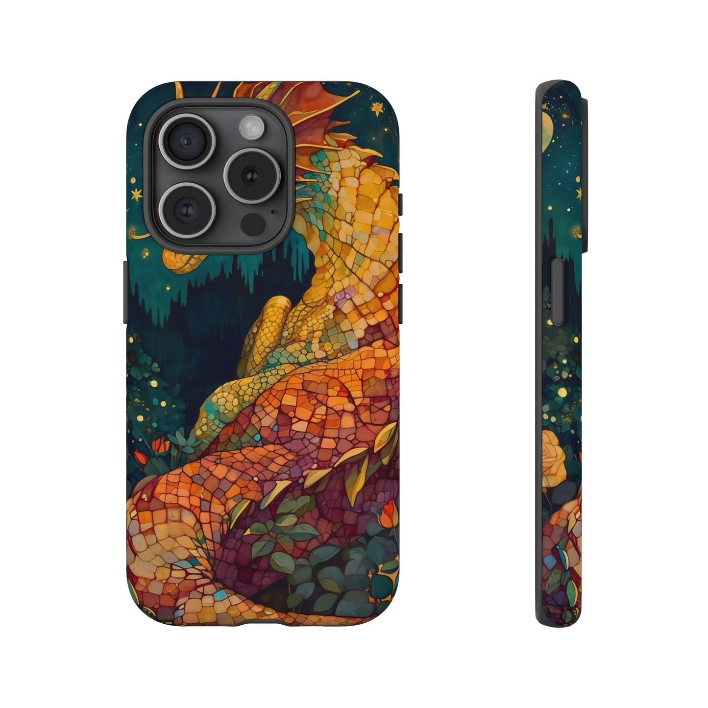 Dragon Art Phone Case, Tough Phone Cover, Fantasy Gift, Unique Mobile Accessory, Dragon Lover Gift, Stylish Protection