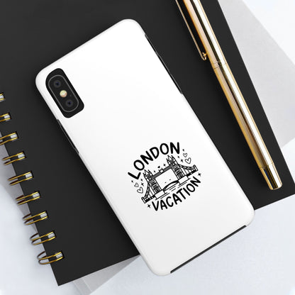 London Vacation Tough Phone Cases, Travel Gifts, London Souvenir, Durable Phone Cover, Cute Cell Phone Case, Travel Accessory