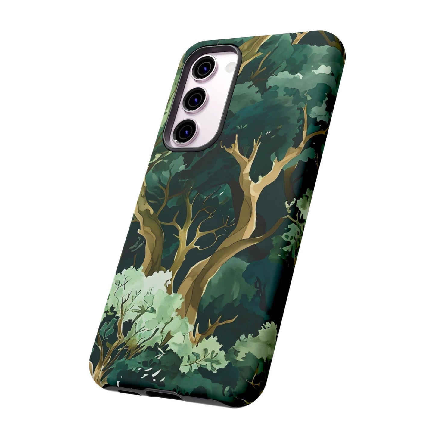 Forest Green Phone Case, Nature-Inspired Tough Cases, Eco-Friendly Gift, Outdoor Lover Accessory, Unique Phone Cover