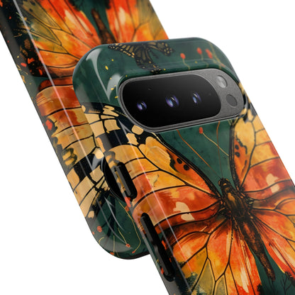 Butterfly Phone Case – Tough Cases for Nature Lovers, Floral Design, Butterfly Art, Unique Gift, Eco-Friendly Protection