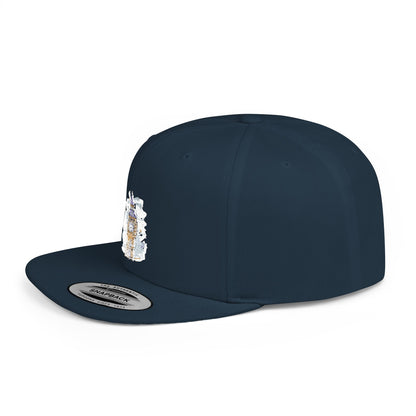London's Famous Beautiful Clock Vintge Tower - Flat Bill Snapback