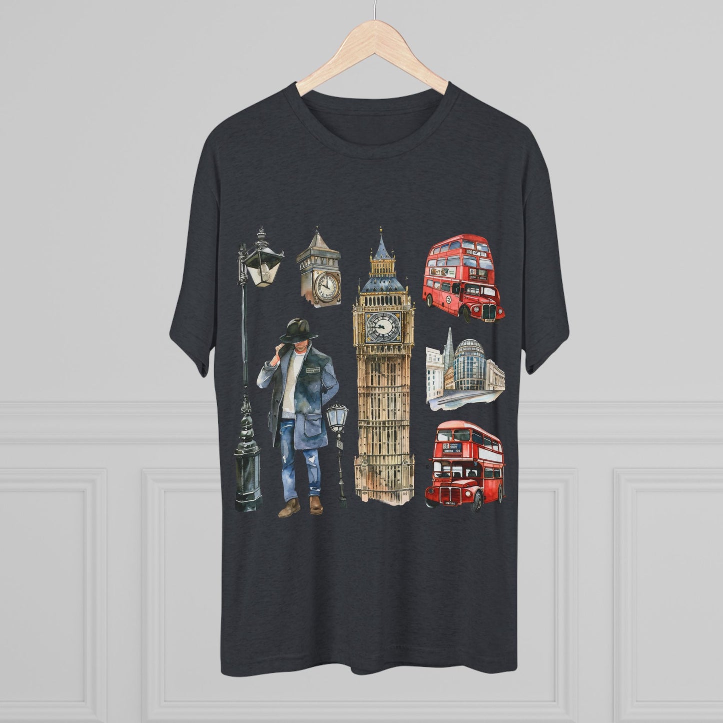 Vintage England Iconic Unisex Tri-Blend Crew Tee
