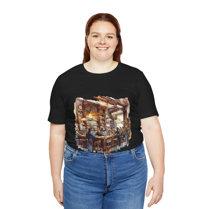 Unisex Jersey Short Sleeve Tee - Pints and Stories - Life at a British Pub