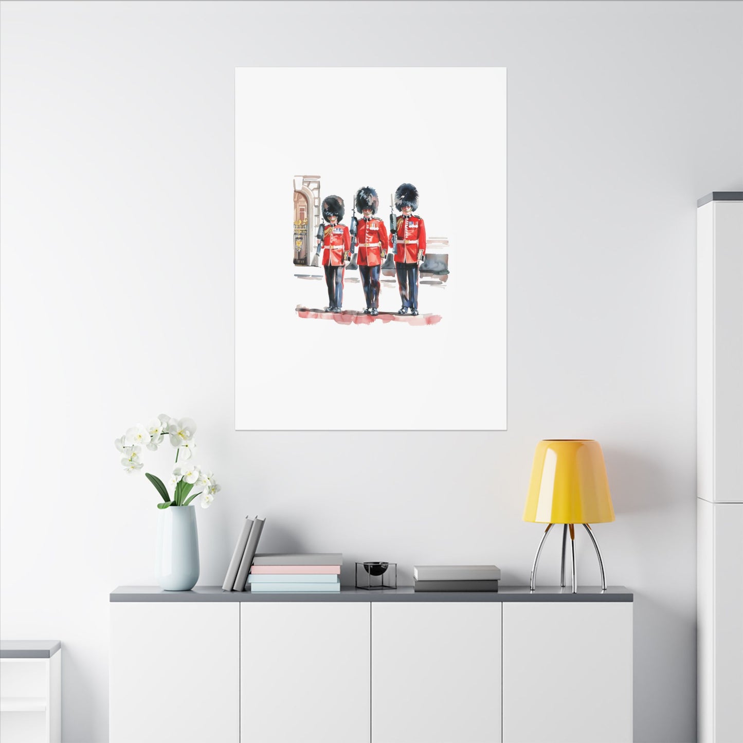 Royal Guards Canvas Print, British Wall Art, Home Decor, Unique Gift, London Culture