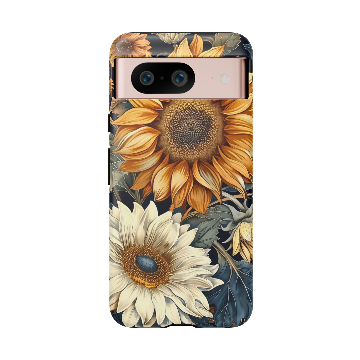 Floral Phone Case for Tough Cases, Sunflower Design, Nature Lover Gift, Birthday Present, Eco-Friendly Accessories, Summer Vibes