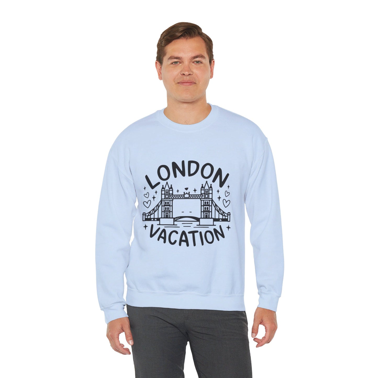 Unisex Heavy Blend™ Crewneck Sweatshirt Versatile - London's Vacation