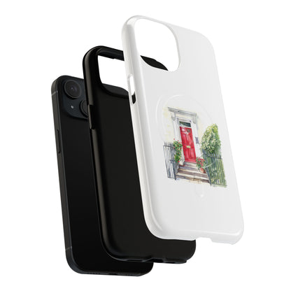 Charming Red Door Tough Magnetic Case - Custom Phone Cover, Gift for Home Lovers, Holiday Presents, Unique Decor