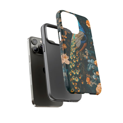 Peacock Phone Case - Elegant Floral Design, Tough Case for Protection, Unique Gift for Nature Lovers, Stylish Accessory, Eco-Friendly