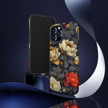 Floral Phone Case - Tough Cases, Stylish Mobile Cover, Flower Design, Holiday Gift, Trendy Accessory, Eco-Friendly Case