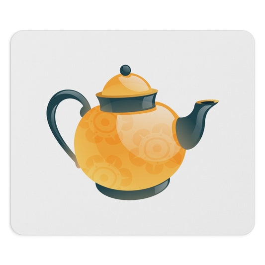 Teapot Mouse Pad, Decorative Desk Accessory, Gift for Tea Lovers, Office Supplies, Home Office Decor