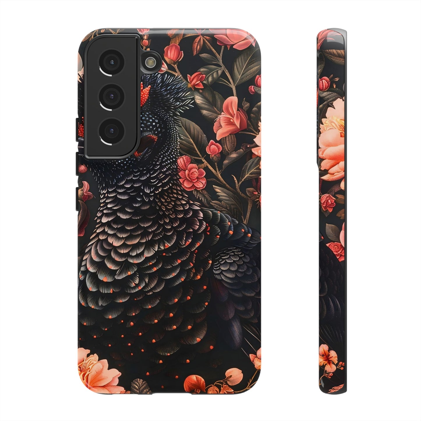 Tough Cases: Floral Design Phone Case, Stylish Protection for Your Phone, Unique Gift for Bird Lovers, Vibrant Floral Art, [...]