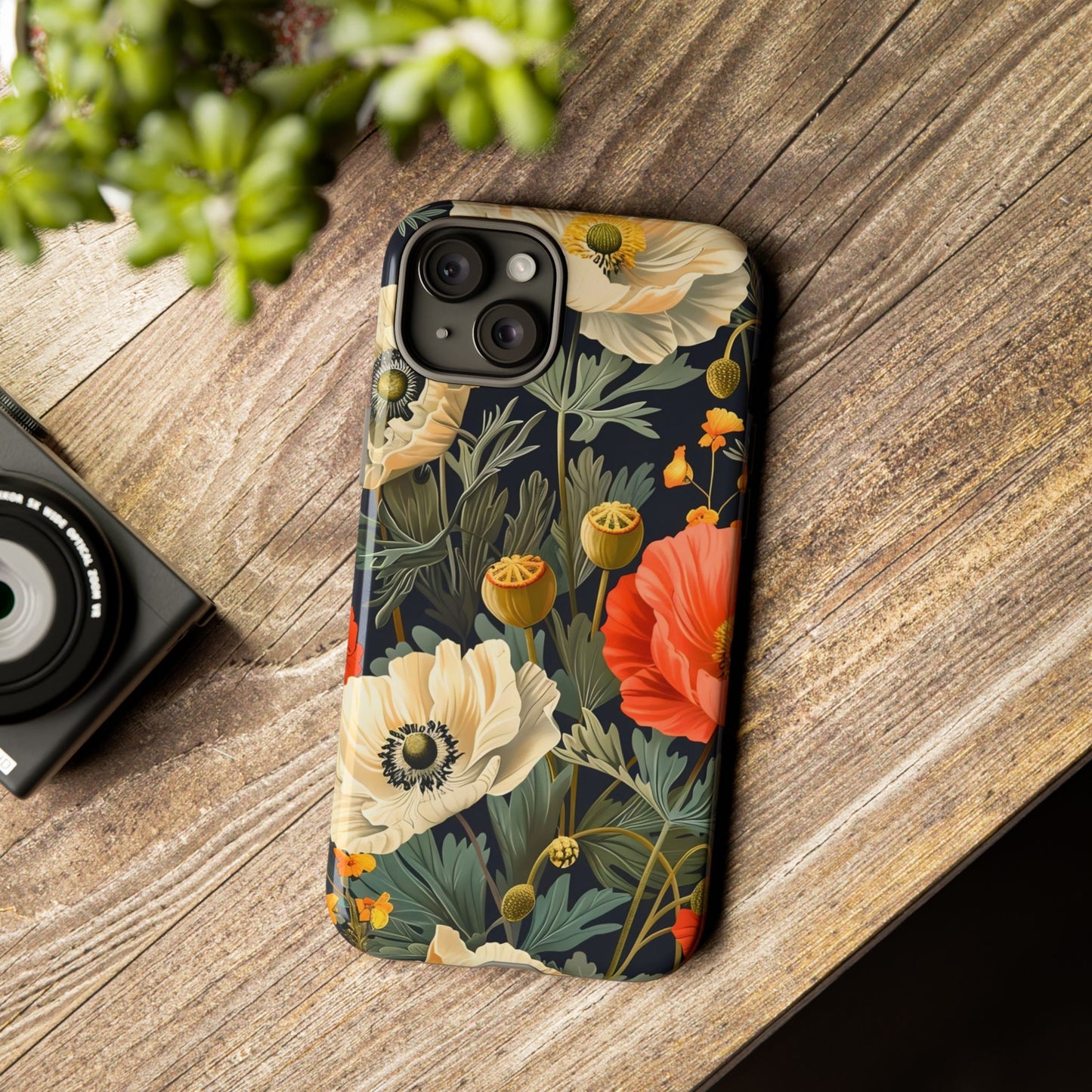 Floral Phone Case - Tough Cases with Vibrant Garden Design, Phone Accessory, Gift for Her, Spring Style, Nature Lover