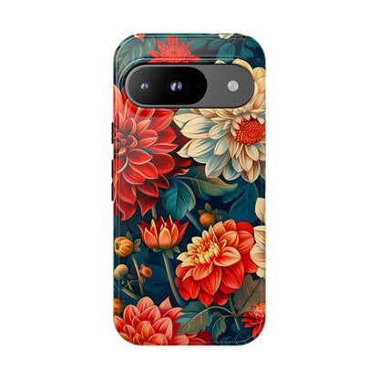 Floral Phone Case - Vibrant Tough Cases, Stylish Floral Cell Phone Cover, Gift for Her, Trendy Phone Accessory, Flower Design