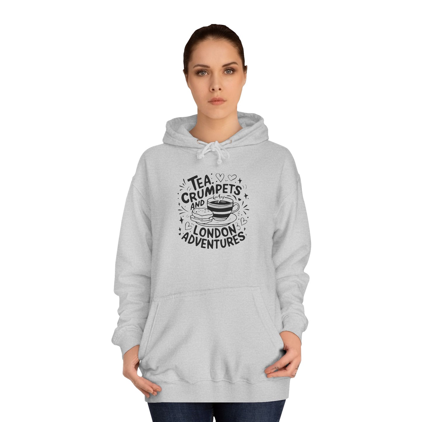 Unisex College Hoodie - London's Cozy Adventures