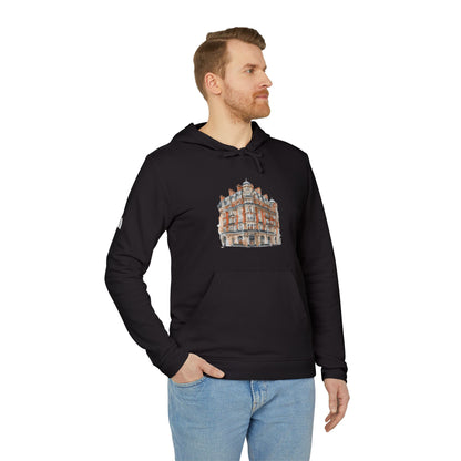 adidas Unisex Fleece Hoodie - Classic British Architecture - Elegant Historic Building