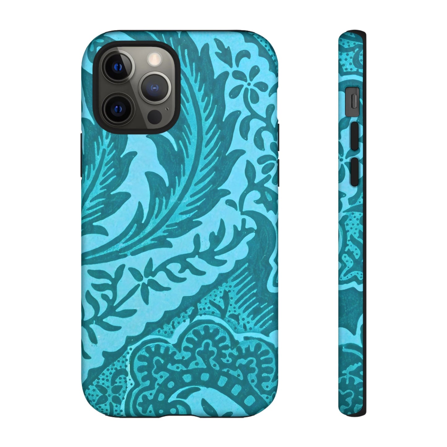 Protective Phone Case with Elegant Teal Design, Tough Cases, Floral Phone Cover, Stylish Smartphone Protection, Gifts for Her, Trendy [...]