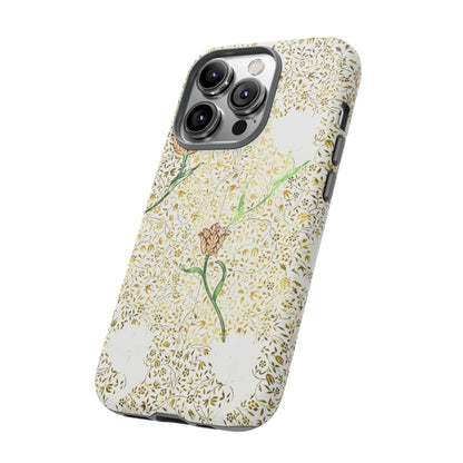 Elegant Floral Phone Case, Tough Cases for iPhone, Stylish Smartphone Cover, Protection with Floral Art, Unique Gift for Her