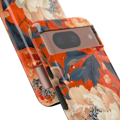 Floral Tough Case, Durable Floral Phone Case, Stylish Protection Case, Gift for Her, Spring Accessories, Mother’s Day Gift