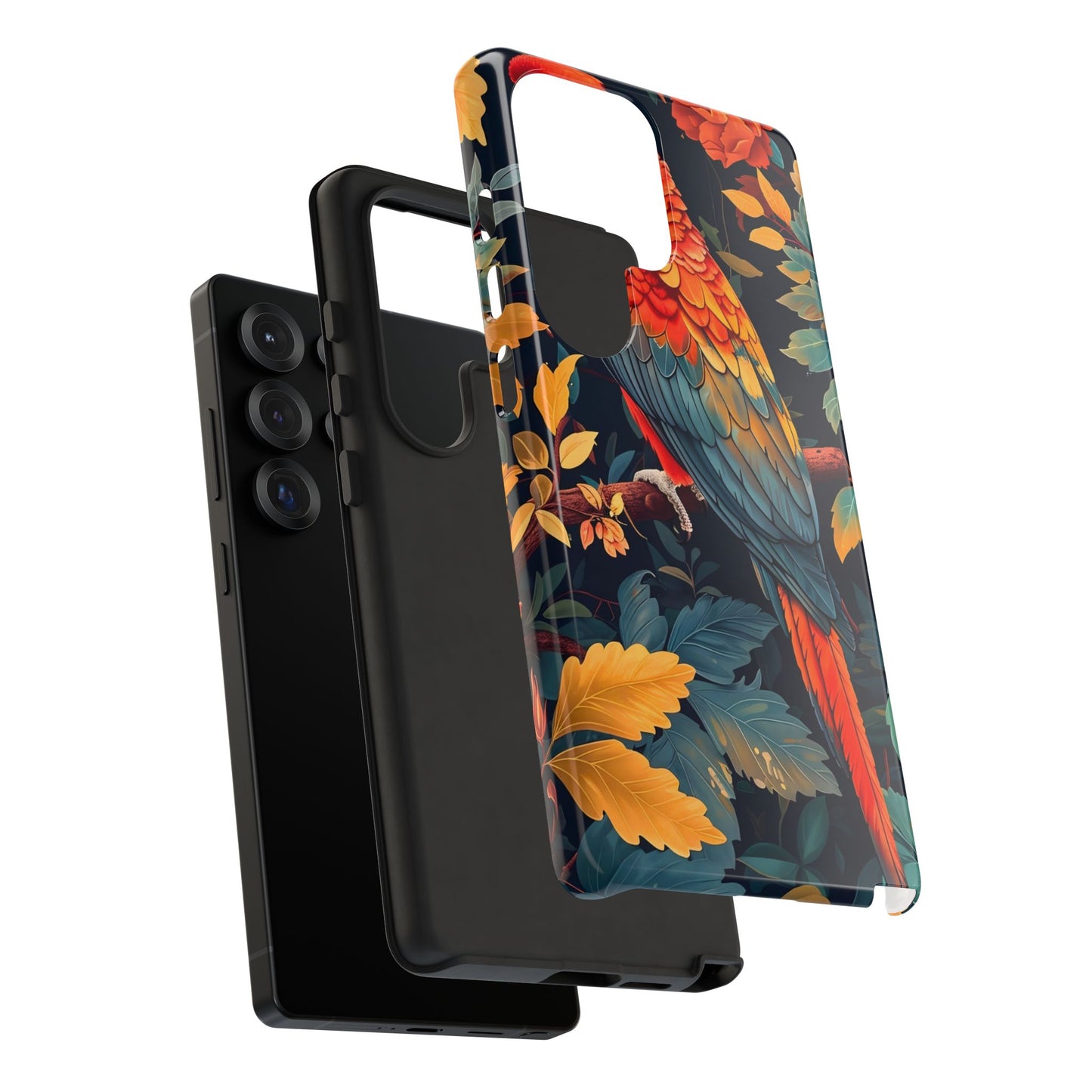 Vibrant Parrot Phone Case - Tough, Stylish, Nature-Inspired, Tropical, Wildlife, Perfect Gift, Summer Vibes