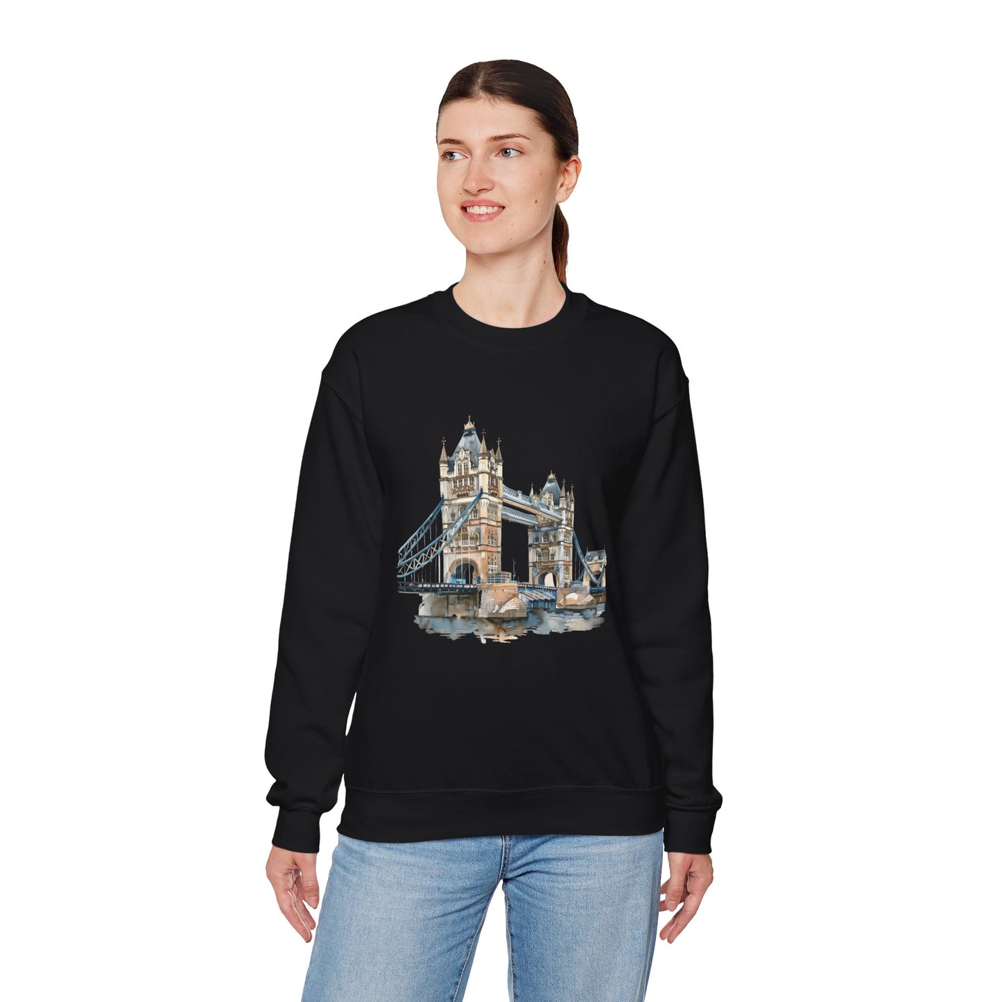Unisex Heavy Blend™ Crewneck Sweatshirt - London Bridge - Iconic London Landmark