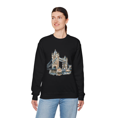 Unisex Heavy Blend™ Crewneck Sweatshirt - London Bridge - Iconic London Landmark