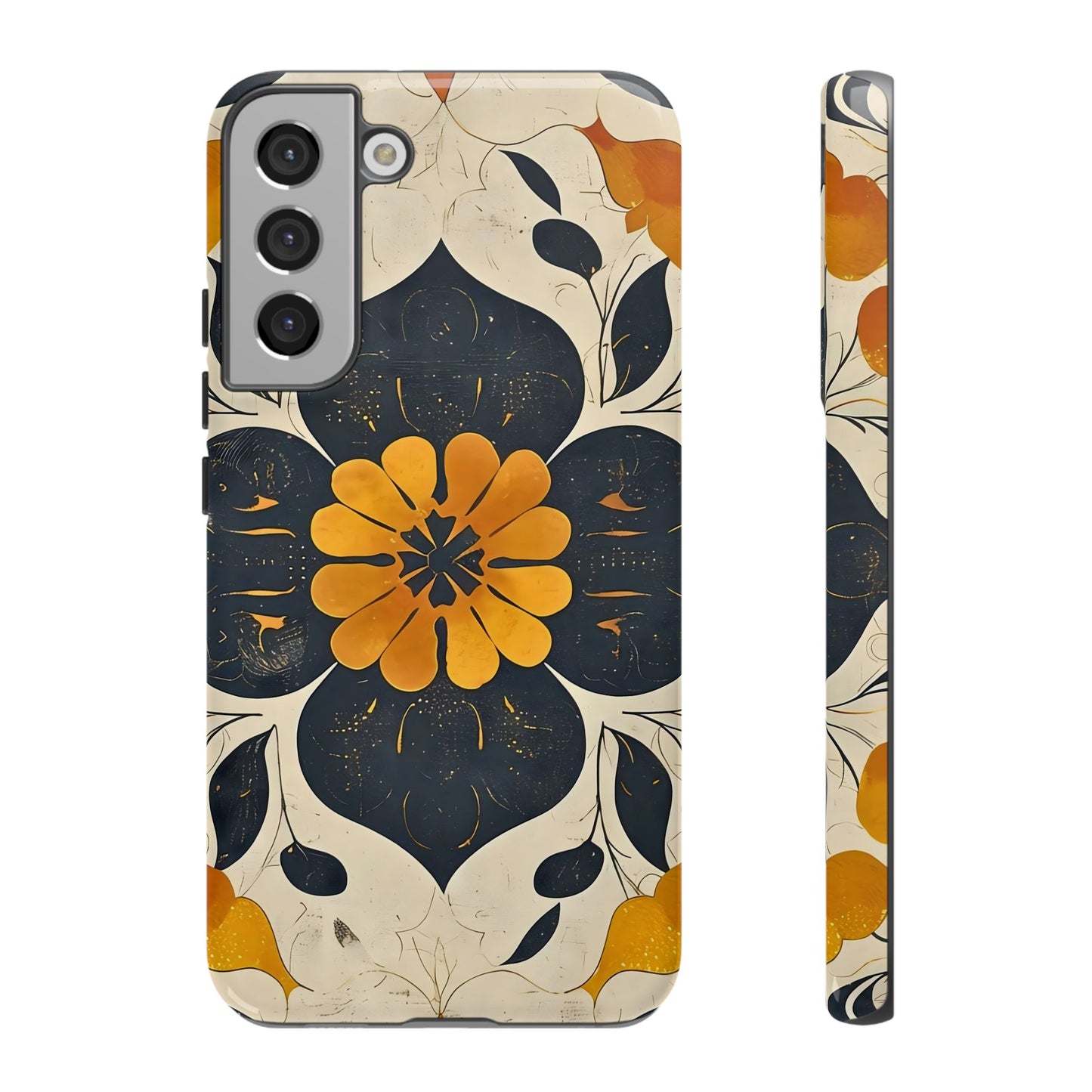 Floral Phone Case - Tough Cases, Botanical iPhone Cover, Vintage Flower Design, Durable Smartphone Protection, Unique Gift Idea