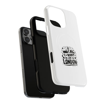 London Dream Tough Magnetic Phone Case, Chic Phone Cover, Ideal Gift for London Lovers, Functional Phone Accessory, Stylish Tech Gear