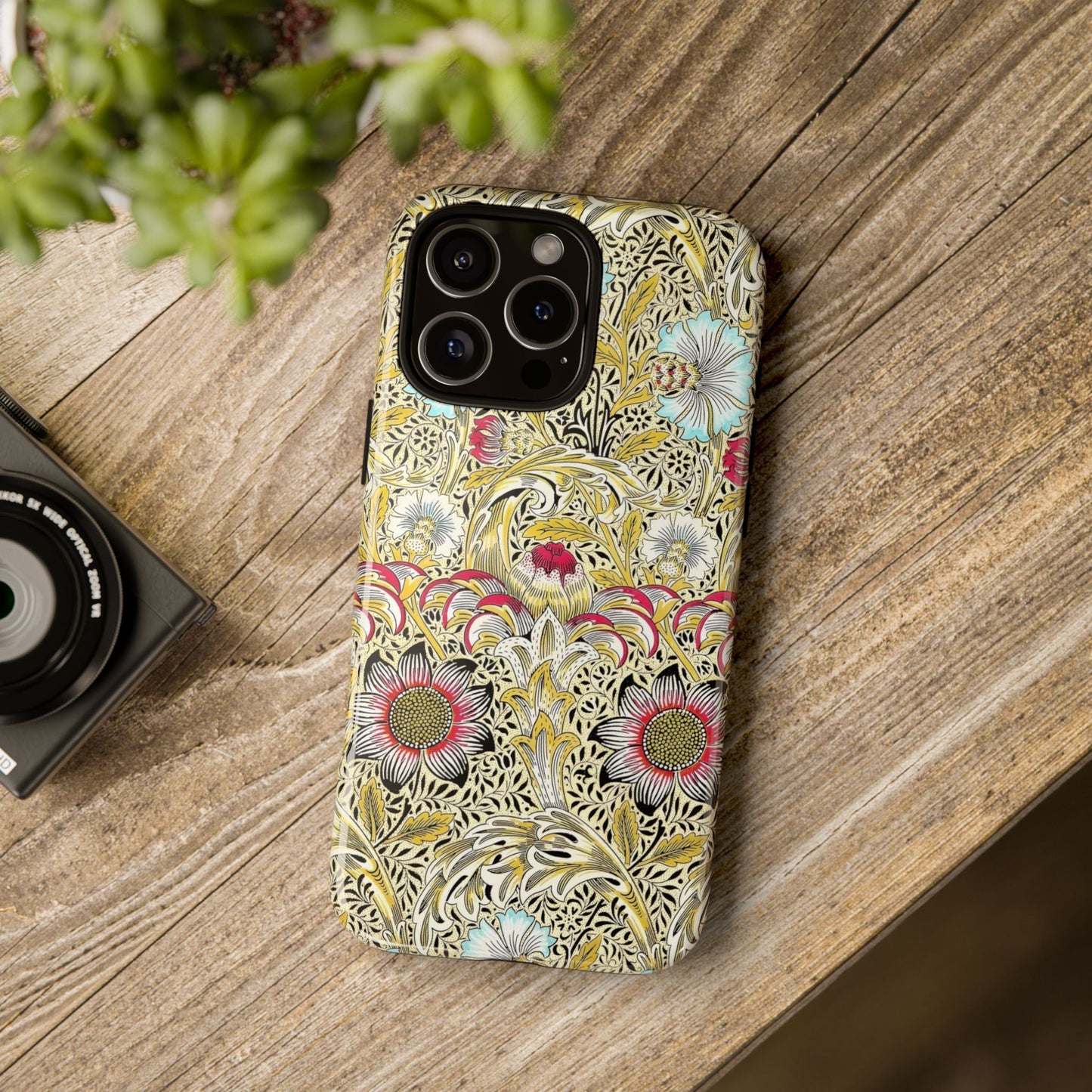 Floral Phone Case - Tough Cases, Floral Design, Stylish, Protective, Unique Gift for Her, Phone Accessories