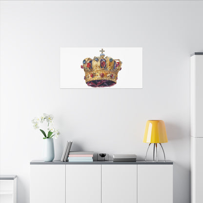 Crown Art Print, Royal Wall Decor, Matched for Home or Office, Gift for Art Lovers, Unique Royalty Artwork