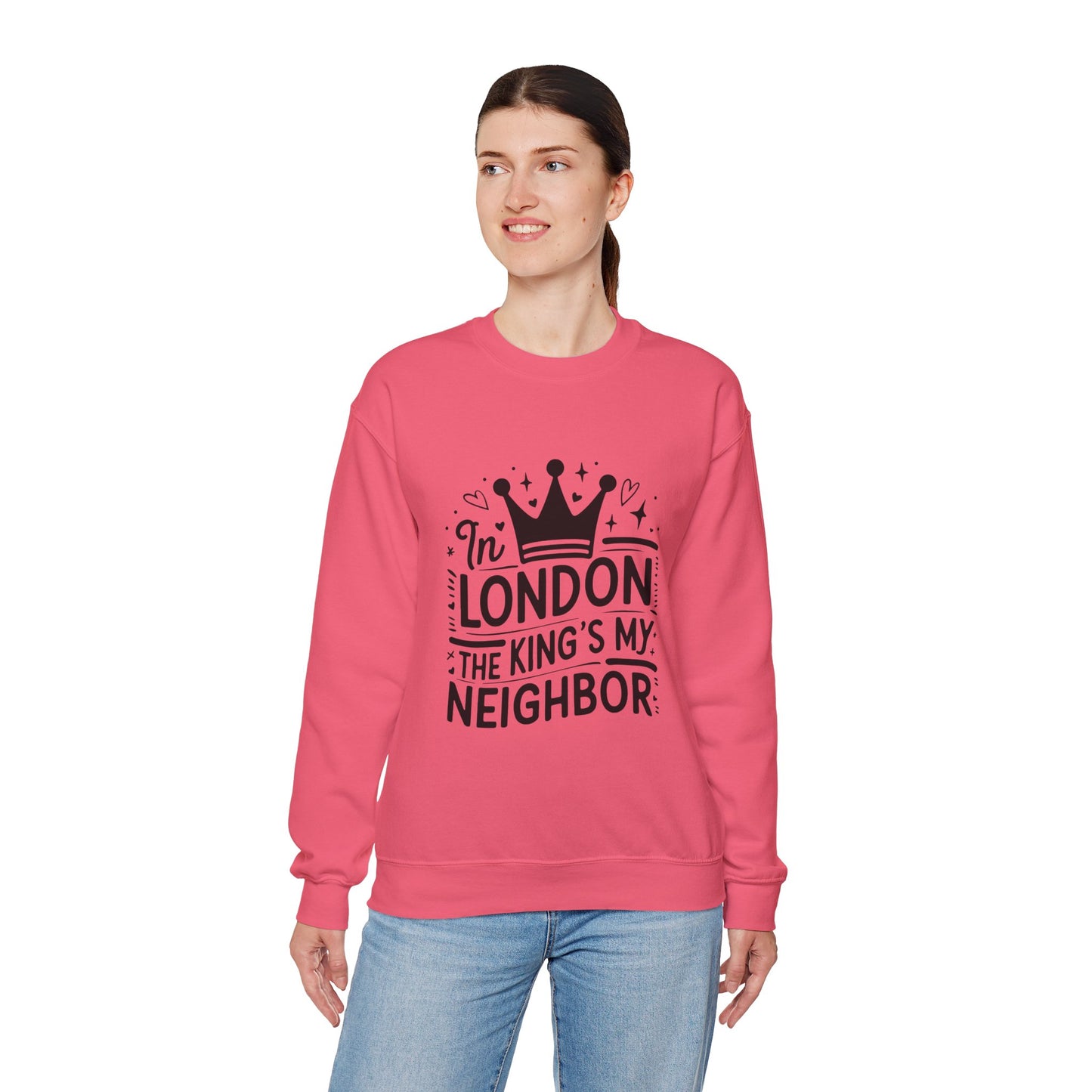 Unisex Heavy Blend™ Crewneck Sweatshirt - King is my Neighbour in London