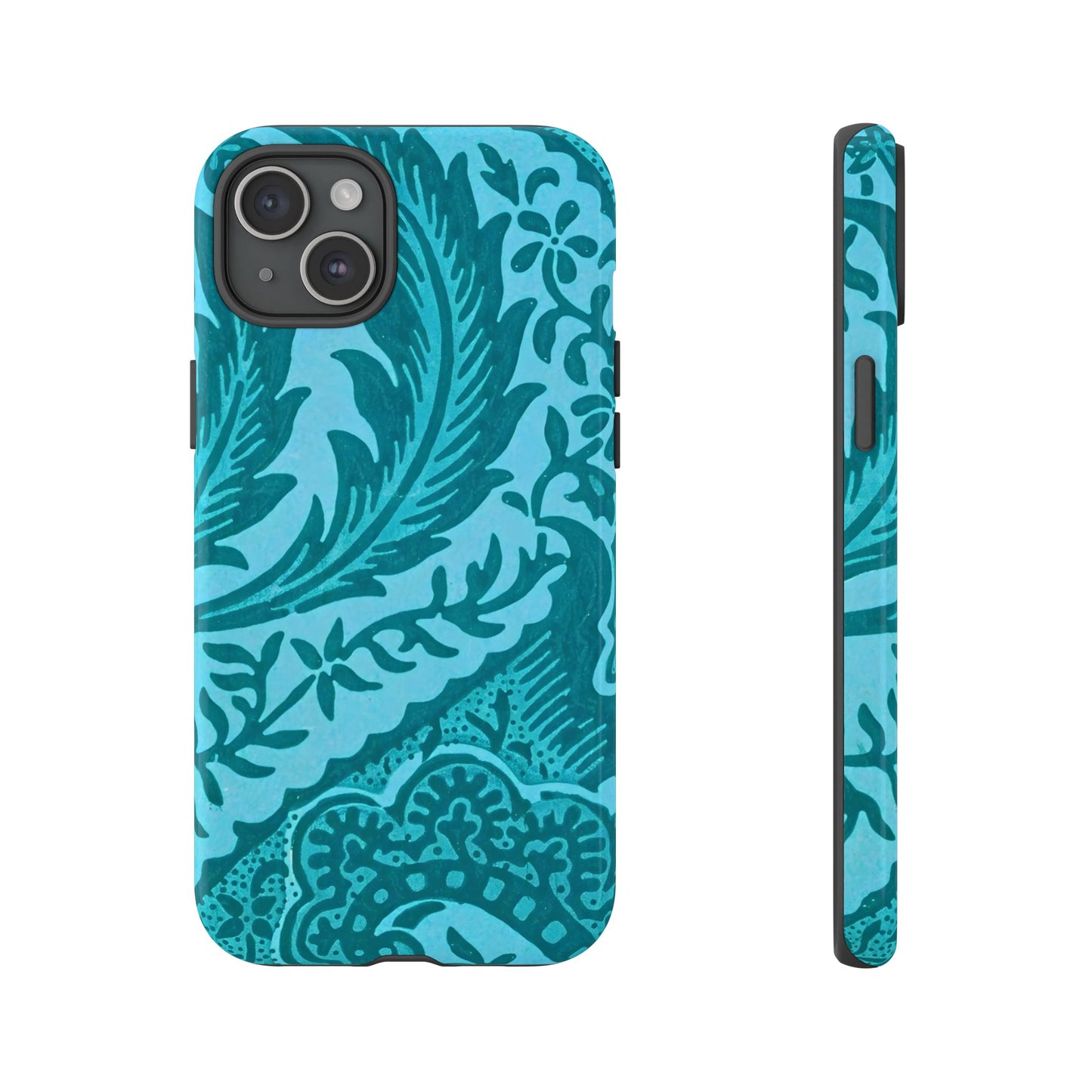 Protective Phone Case with Elegant Teal Design, Tough Cases, Floral Phone Cover, Stylish Smartphone Protection, Gifts for Her, Trendy [...]