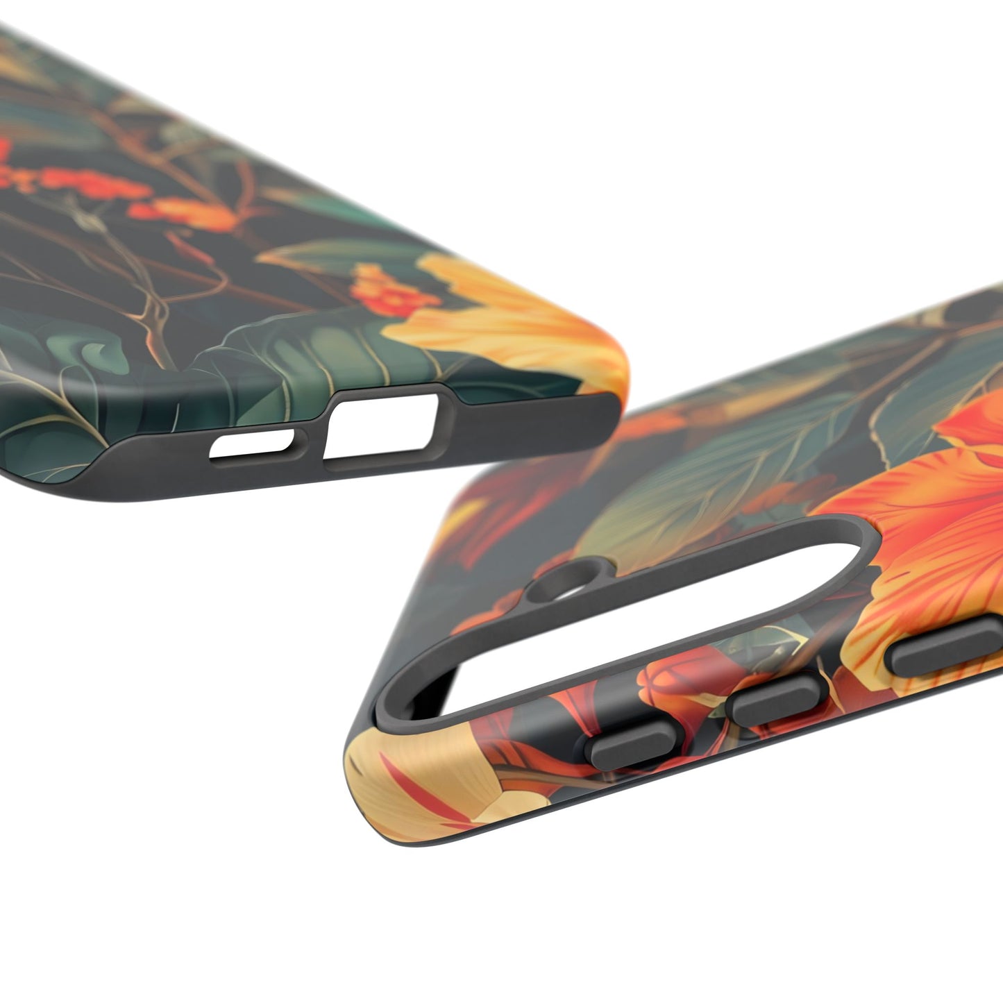 Tough Floral Phone Case | Tropical Vibe, Gift for Nature Lovers, Summer Beach Accessory, Floral Pattern, Trendy Phone Accessories