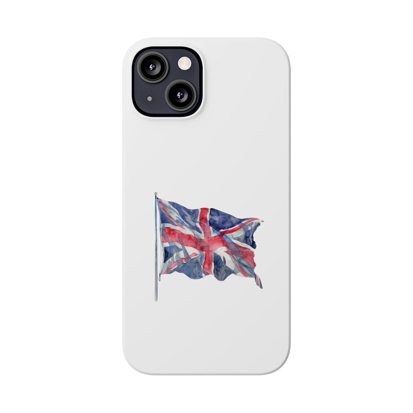 British Flag Slim Phone Case, UK Phone Cover, Patriotic Gift, Mobile Case for Travelers, England Accessories