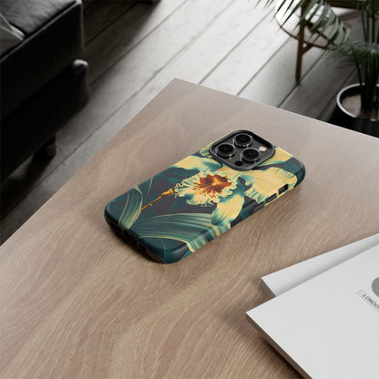 Floral Phone Case - Tough Cases with Orchid Design, Durable Smartphone Cover for Nature Lovers, Floral Gift for Her, Botanical [...]