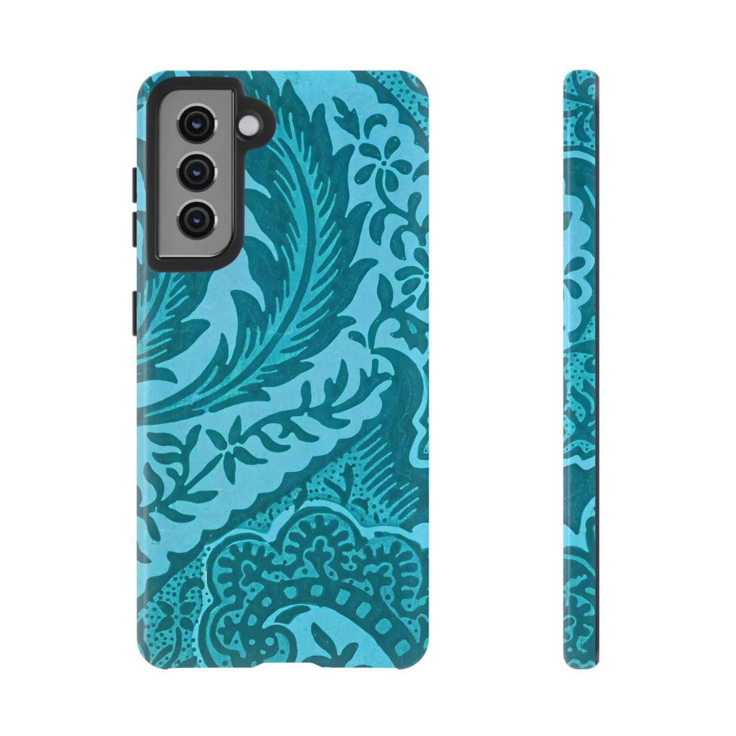 Protective Phone Case with Elegant Teal Design, Tough Cases, Floral Phone Cover, Stylish Smartphone Protection, Gifts for Her, Trendy [...]