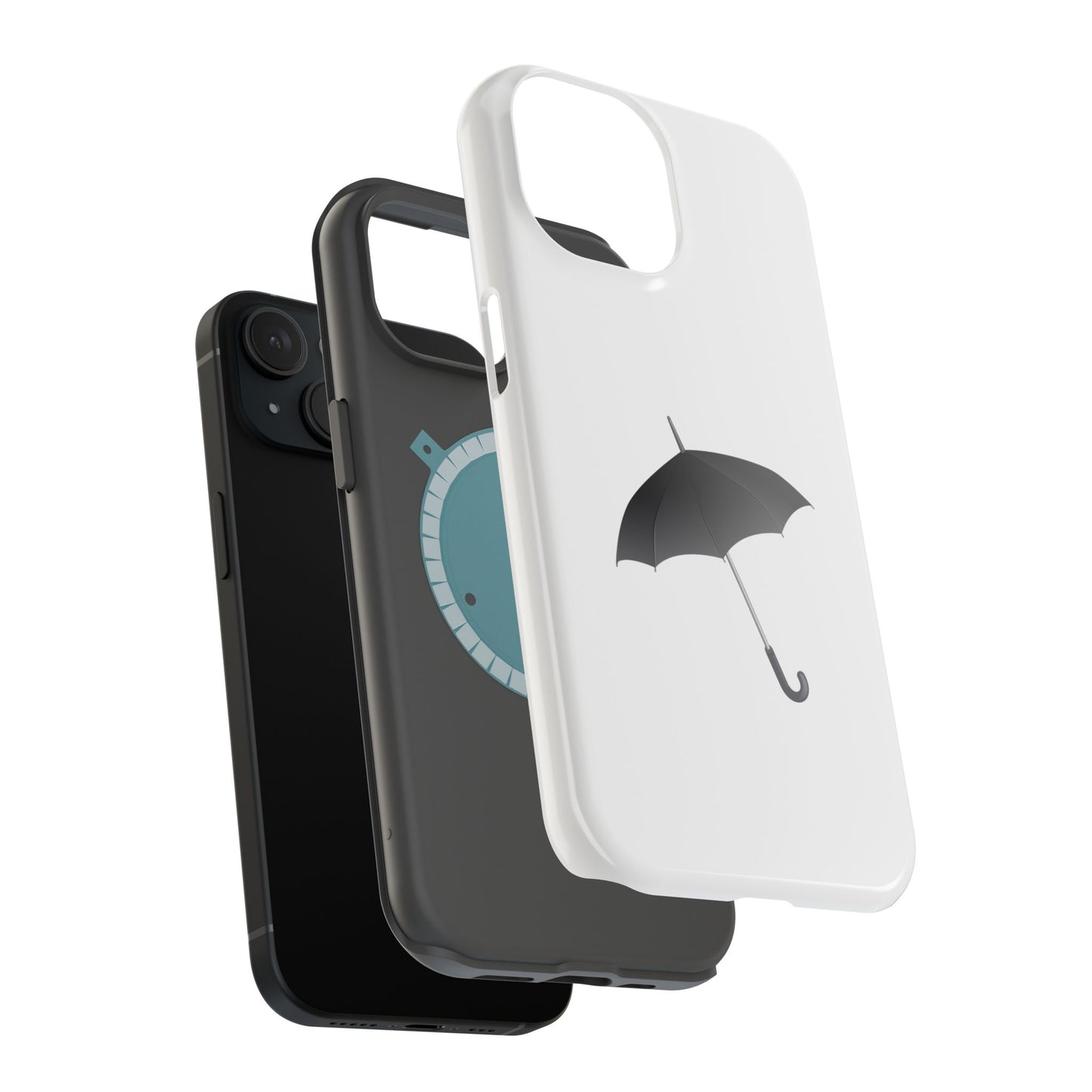 Stylish Magnetic Tough Cases with Umbrella Design, Custom Phone Cases, Durable Cell Phone Covers, Unique Gift Ideas, Rainy Day Accessories