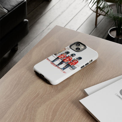 Phone Case with Royal Guard Design, Unique Cell Cover, London Souvenir, Tough Phone Case, Gift for Travelers, Stylish Street Photography