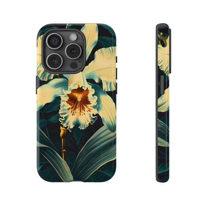 Floral Phone Case - Tough Cases with Orchid Design, Durable Smartphone Cover for Nature Lovers, Floral Gift for Her, Botanical [...]