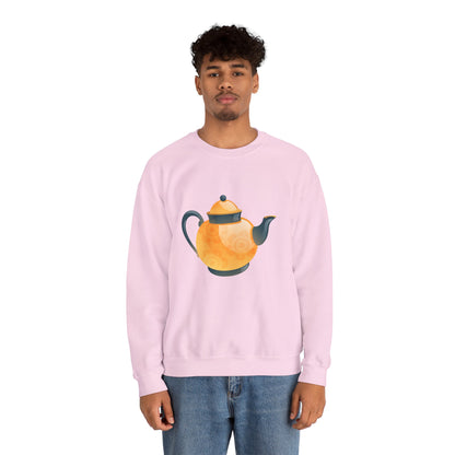 Unisex Heavy Blend™ Crewneck Sweatshirt Trendy - Classic British Tea Kettle