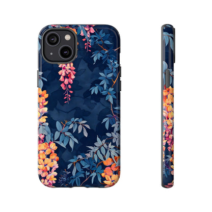Floral iPhone Case, Tough Phone Cover, Gift for Her, Nature Lover Accessory, Spring Decor, Unique Floral Design
