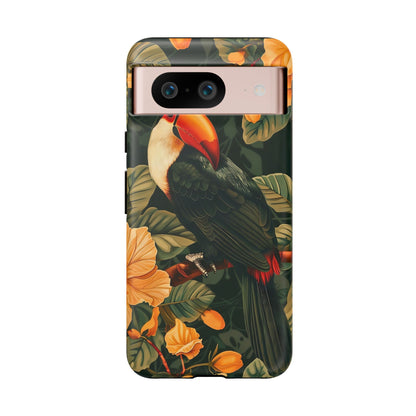 Tropical Toucan Phone Case, Exotic Bird Cover, Nature Lover Gift, Eco-Friendly Design, Customizable Tech Accessory
