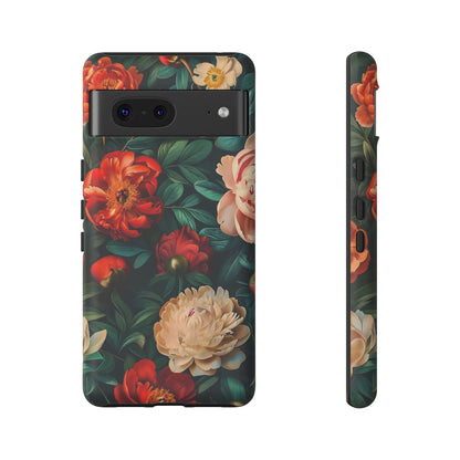 Floral Phone Case - Tough Cases, Vibrant Protection, Gift for Her, Cute Floral Design, Trendy Accessory, Perfect for Spring