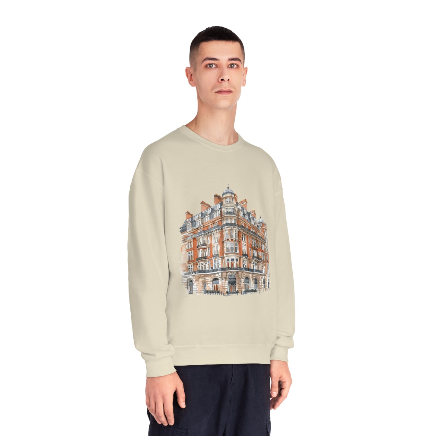 Unisex NuBlend® Crewneck Sweatshirt - British Historic House Classic Architectural Elegance