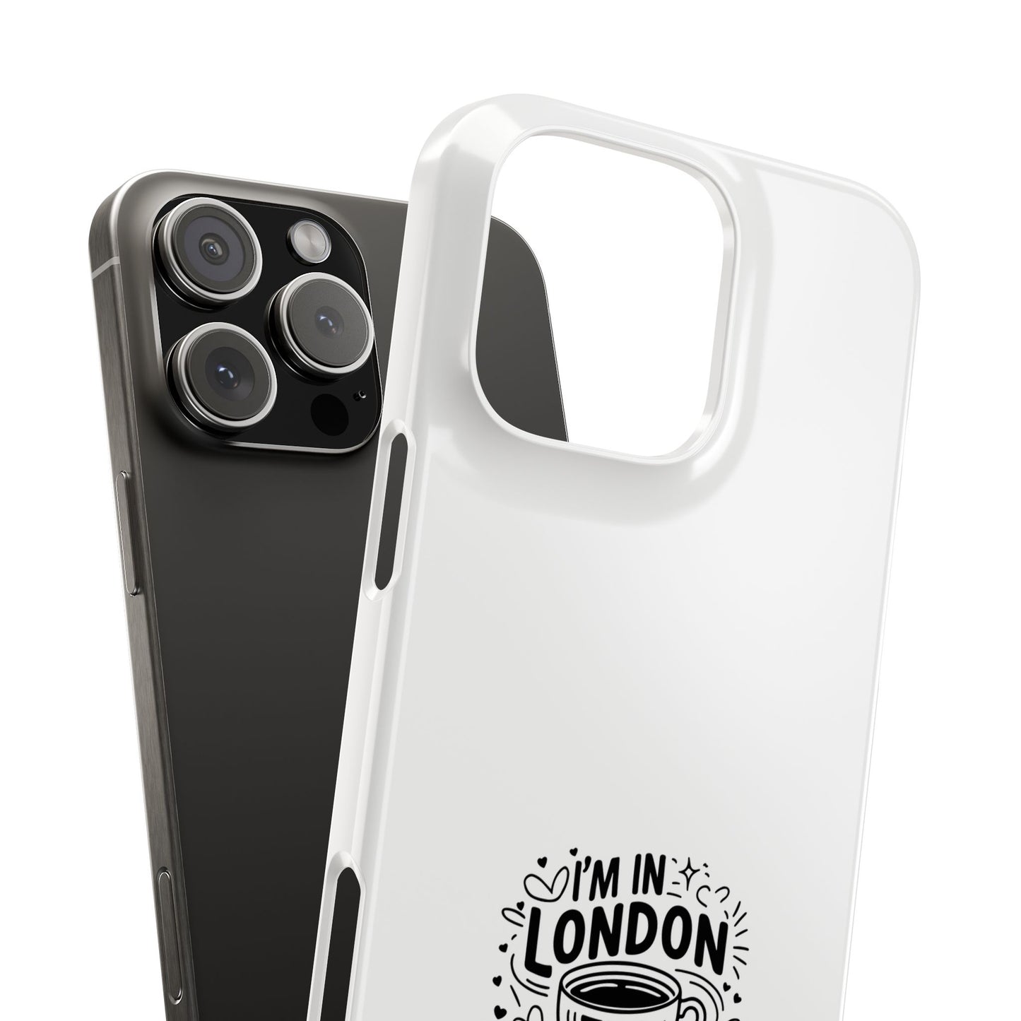 Stylish Slim Phone Cases for Tea Lovers, Personalized Phone Covers, London-Themed Gifts, Birthday, Travel Accessories, Trendy Phone [...]