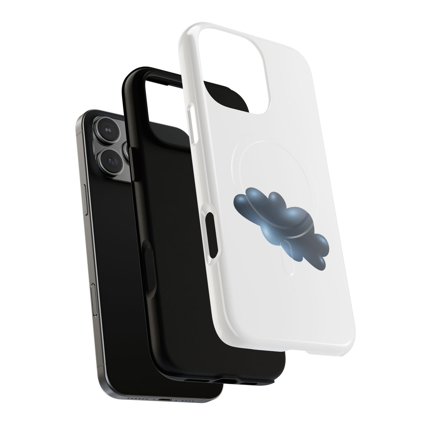 Stylish Magnetic Phone Case, Tough Protective Case, Cloud Design Phone Cover, Unique Gift for Tech Lovers, Trendy Mobile Accessories