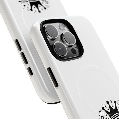 King's Neighbor Tough Magnetic Phone Case, London Style Case, Durable Phone Cover, Gift for Travelers, Black White Phone Accessory