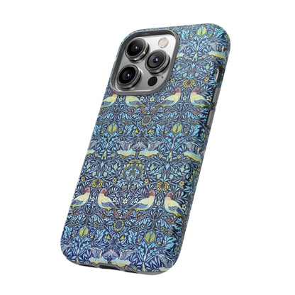 Bird and Floral Pattern Phone Case, Tough Cases, Gift for Nature Lovers, Eco-friendly, Custom Phone Accessories, All-Occasion
