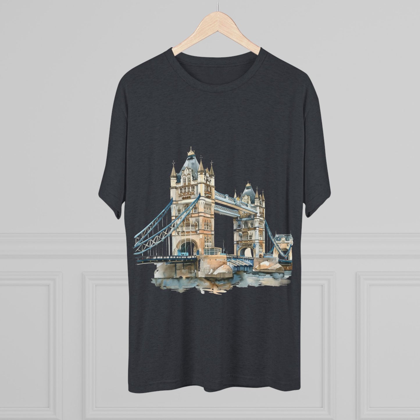 London Bridge Elegant Unisex Tri-Blend Crew Tee
