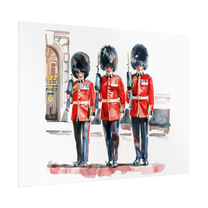 London Guard Roll-Up Posters, British Soldier Art Prints, Home Decor, Travel Gifts, Wall Art for Various Occasions