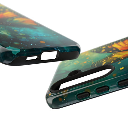 Colorful Butterfly Phone Case, Tough Cases for iPhone and Samsung, Cute Tech Accessories, Nature Lovers Gift, Vibrant Floral Design